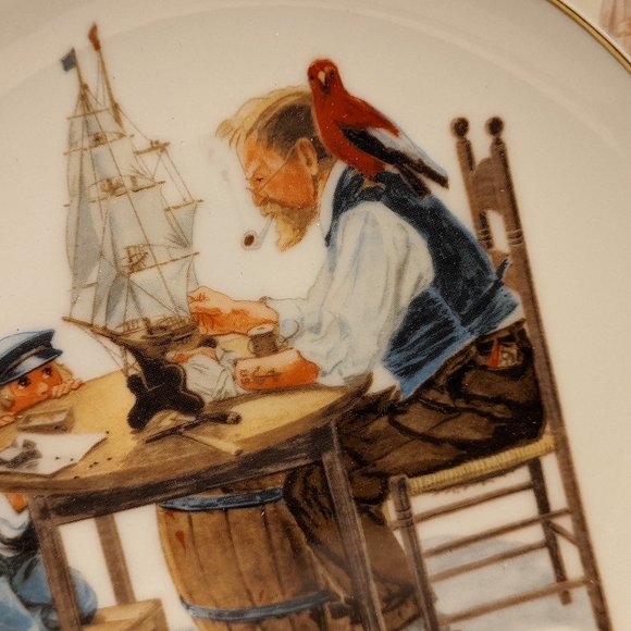 Illustrated Collector Plate Good Boy NORMAN ROCKWELL COLLECTOR WALL DECOR - Picture 4 of 6